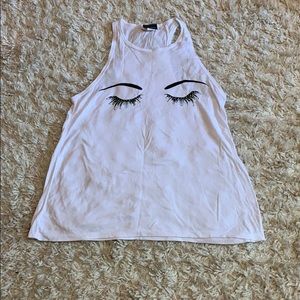 Eyelash tank top